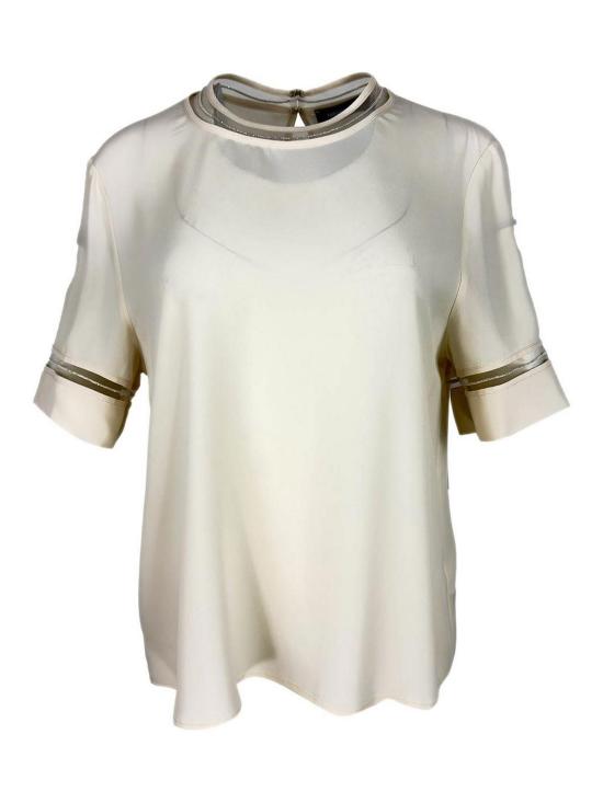 26SS 파비아나 필리피 반팔 티셔츠 TPD266F289L7750145 Cream