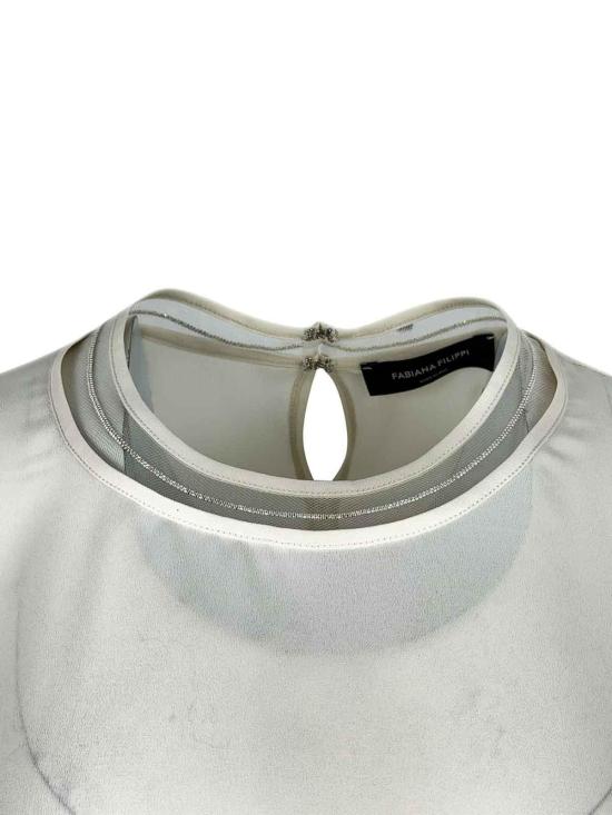 26SS 파비아나 필리피 반팔 티셔츠 TPD266F289L7750145 Cream - FABIANA FILIPPI