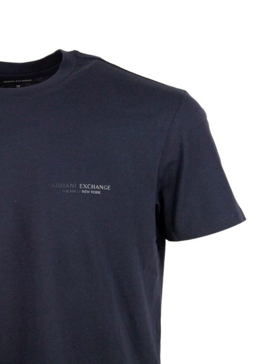25FW 알마니 반팔 티셔츠 XM001281AF103619UB101 Blue - ARMANI