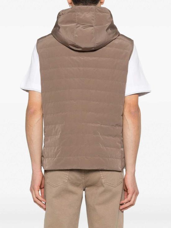 26SS 브루넬로 쿠치넬리 디테쳐블 후드 멤브레인 나일론 다운 베스트 MM4791696CIL56 None - BRUNELLO CUCINELLI
