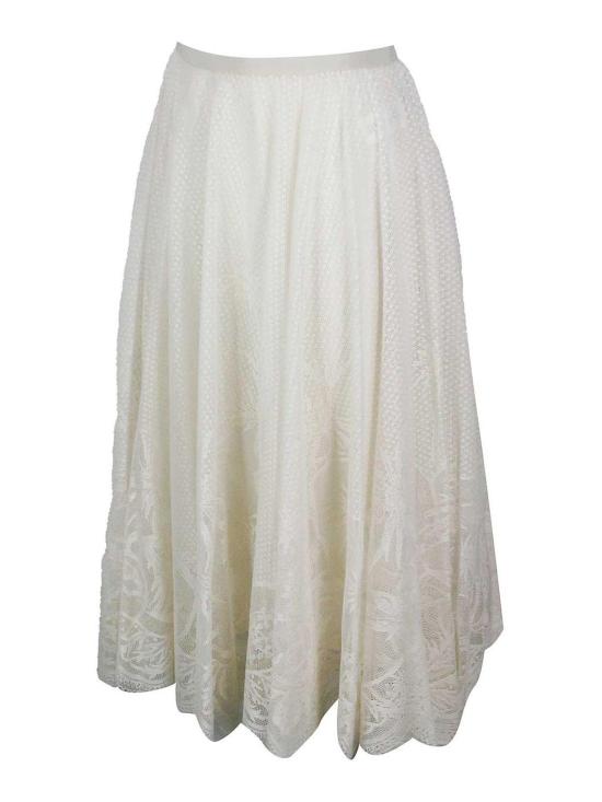 26SS 파비아나 필리피 미디 스커트 GND276F850M2170145 Cream - FABIANA FILIPPI