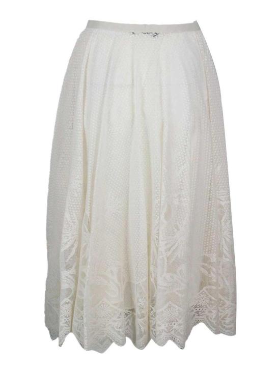 26SS 파비아나 필리피 미디 스커트 GND276F850M2170145 Cream - FABIANA FILIPPI