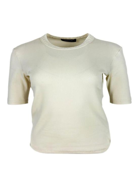 26SS 파비아나 필리피 반팔 티셔츠 JED266F146L9280145 Cream