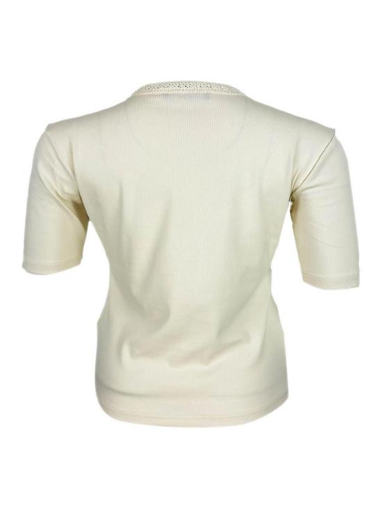 26SS 파비아나 필리피 반팔 티셔츠 JED266F146L9280145 Cream - FABIANA FILIPPI