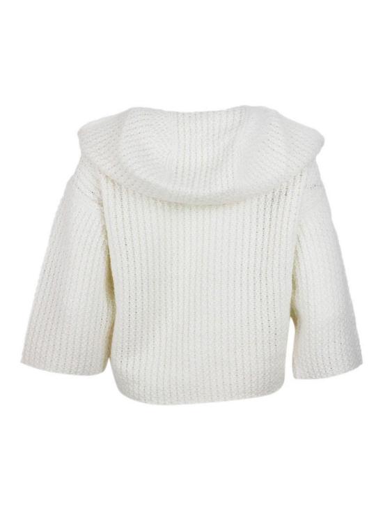 25FW 파비아나 필리피 플래티넘 모헤어 후디 MAD215F076L55125 White - FABIANA FILIPPI