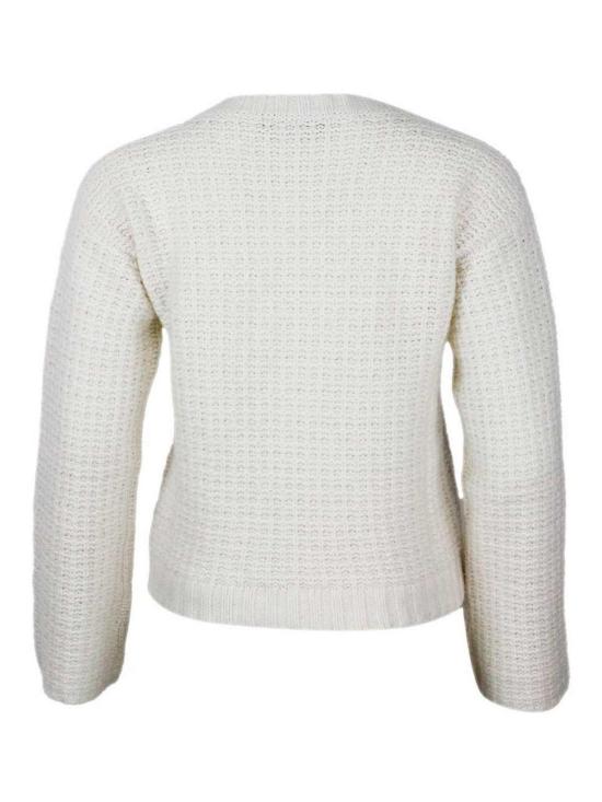 25FW 파비아나 필리피 V넥 니트웨어 MAD225F536L6170142 White - FABIANA FILIPPI