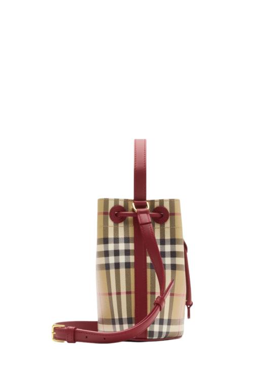 26SS 버버리 미니 체크 버킷백 8116284 B9724 Beige - BURBERRY