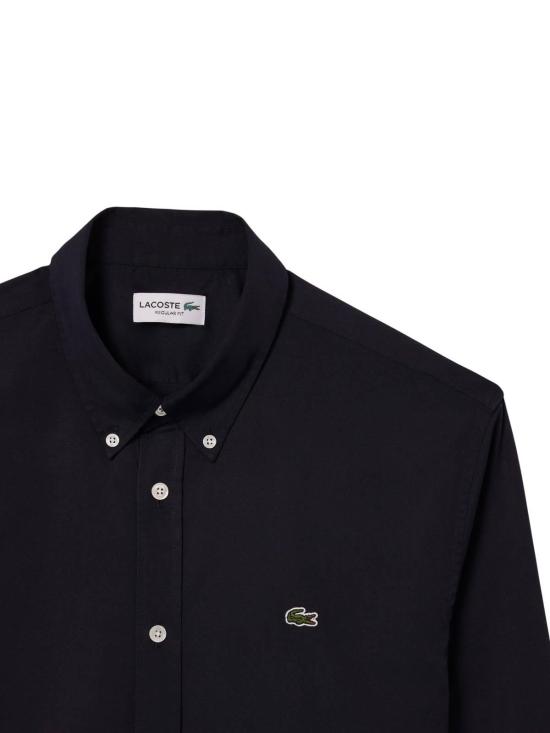 26SS 라코스테 레귤러 핏 프리미엄 코튼 셔츠 CH2933HDE Blue - LACOSTE