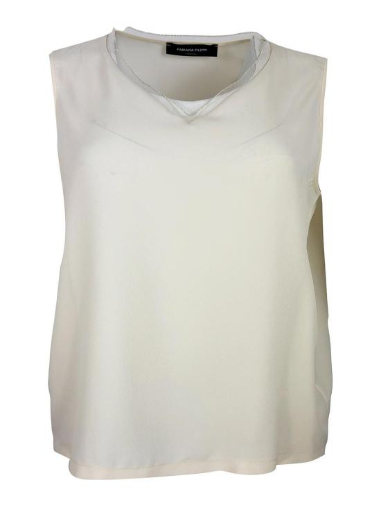 26SS 파비아나 필리피 반팔 티셔츠 TPD266F295L7750145 Cream