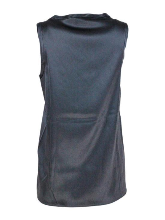 26SS 브루넬로 쿠치넬리 실크 탱크 탑 M0C59E0602C2355 Grey - BRUNELLO CUCINELLI