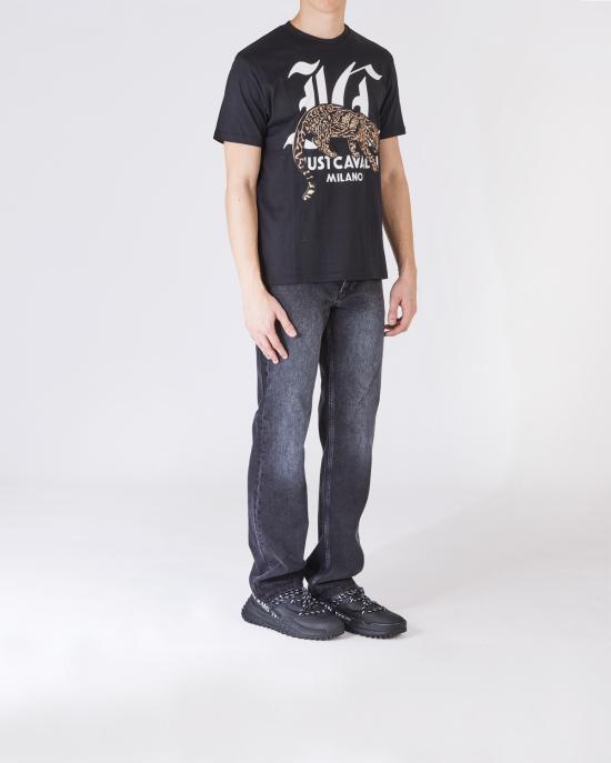  저스트까발리 반팔 티셔츠 77OAHA02 CJ718 black 899 NERO - JUST CAVALLI