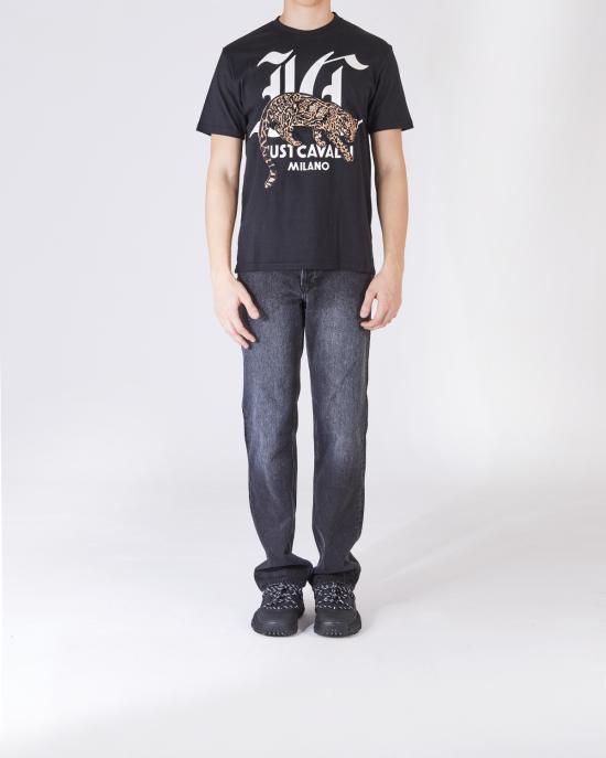  저스트까발리 반팔 티셔츠 77OAHA02 CJ718 black 899 NERO - JUST CAVALLI