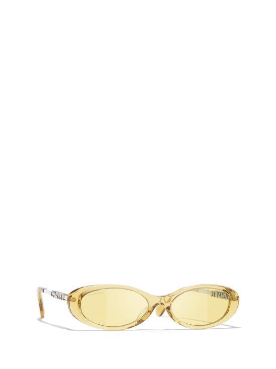 26FW 샤넬 선글라스 CH5565 170885 TRASPARENT YELLOW - CHANEL