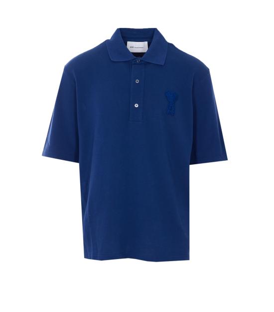 26SS 아미 알렉산드르 마티우시 폴로 티셔츠 UPL428 JE0221A021 Blue