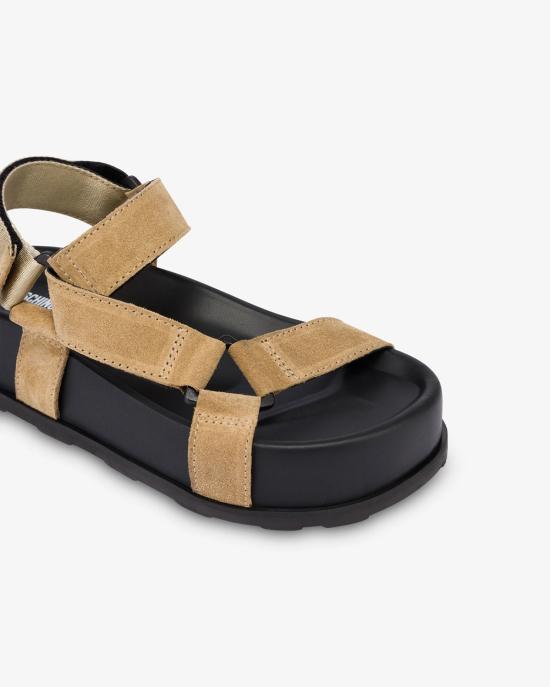 26SS 모스키노 샌들 MA16254I1O ME0 000 BEIGE NERO - MOSCHINO