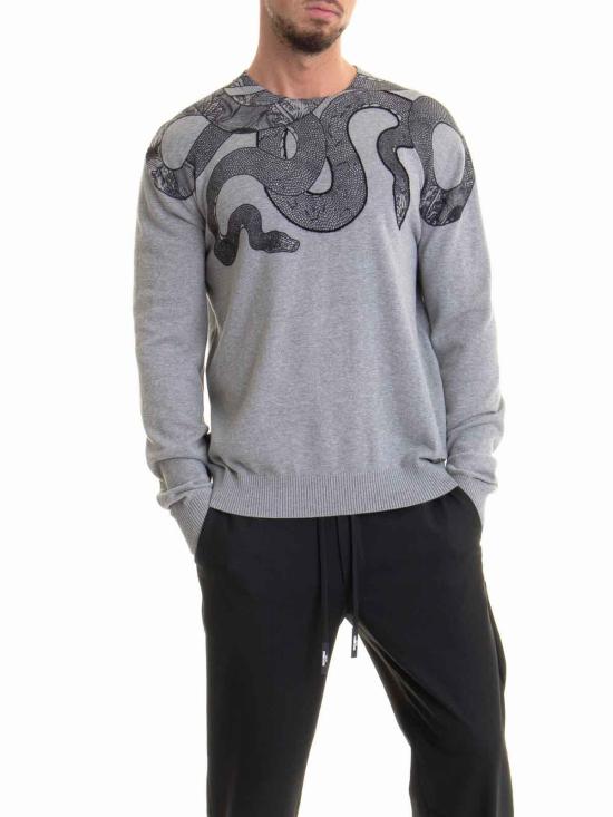  저스트까발리 스웨터 77OAFM36CMF13829 Grey - JUST CAVALLI