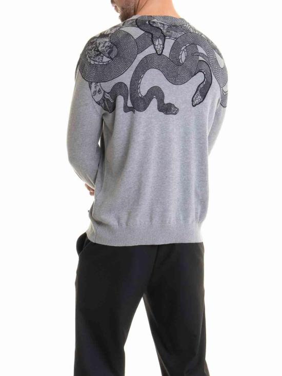  저스트까발리 스웨터 77OAFM36CMF13829 Grey - JUST CAVALLI