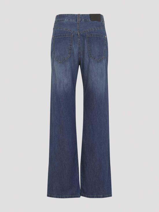 26SS 브루넬로 쿠치넬리 스트레이트 팬츠 MH192P5565C9393 Blue - BRUNELLO CUCINELLI