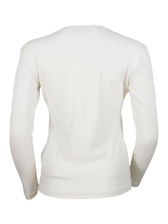 25FW 파비아나 필리피 저지 티셔츠 JED215F130L5770145 Cream - FABIANA FILIPPI