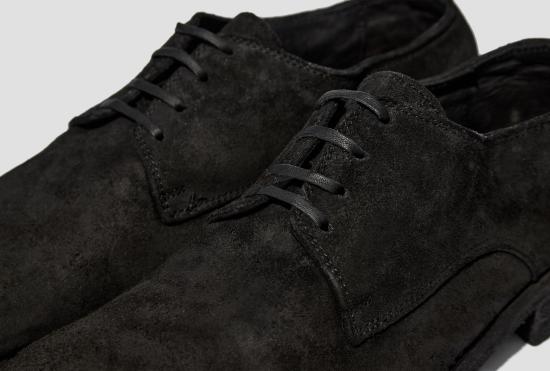 26SS 구이디 슈즈 클래식 더비 - 말 리버스 CV / 가죽 밑창 - 블랙 992X - GUIDI