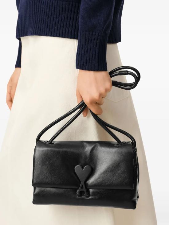 26SS 아미 카우하이드 레더 부레즈부 ULL163 AL0052 098 001 BLACK - AMI