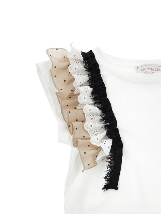 26SS [키즈] 모나리자 캐주얼 세트 11G5047600 0350 White - MONNALISA