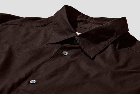 26SS 베르너 퀼 셔츠 볼륨  - 세탁 코트 3-88S12 다크 브라운 - BERNER KUHL