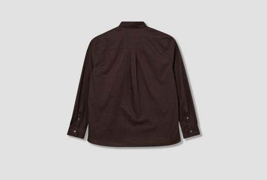 26SS 베르너 퀼 셔츠 볼륨  - 세탁 코트 3-88S12 다크 브라운 - BERNER KUHL