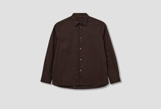 26SS 베르너 퀼 셔츠 볼륨  - 세탁 코트 3-88S12 다크 브라운