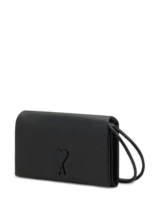 26SS 아미 레더 부레즈부 월렛 스트랩 ULL164 AL0052 001 BLACK - AMI