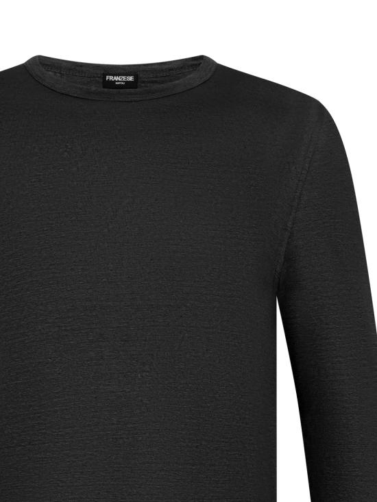 26SS 프랜지스 콜렉션 긴팔 티셔츠 AU5361C 1002 Black - FRANZESE COLLECTION