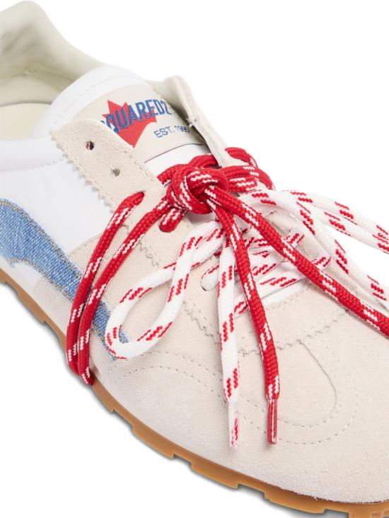 26SS 디스퀘어드2 스니커즈 SNM048623808840 M2887 Bianco denim rosso - DSQUARED2