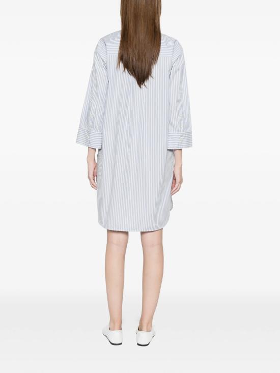 26SS 울리치 미디 원피스 CFWWDR2023FRUT5378 31199 Clear Blue - WOOLRICH