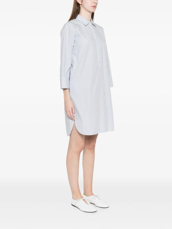 26SS 울리치 미디 원피스 CFWWDR2023FRUT5378 31199 Clear Blue - WOOLRICH