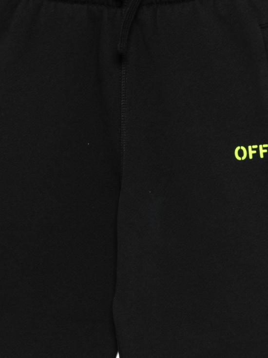 26SS [키즈] 오프화이트 쇼츠/버뮤다 44BCI001S26F002001 BLACK Black - OFF WHITE