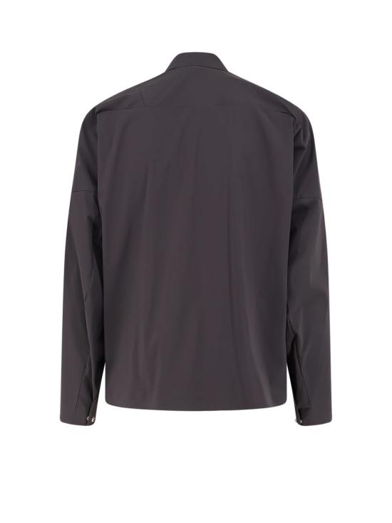  스톤 아일랜드 탑 지퍼 셔츠 차콜 색상 - STONE ISLAND