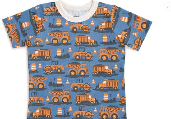  [키즈] Winter Water Factory 탑 어린이용 겨울 물 공장 도로 공사 반팔 티셔츠