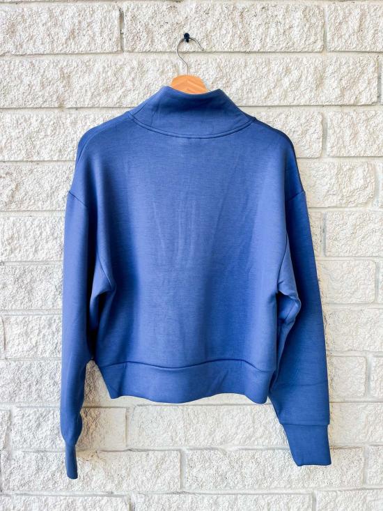  발리 스웨터 바를리 데이비슨 스웨트 탑 비주 블루 - VARLEY