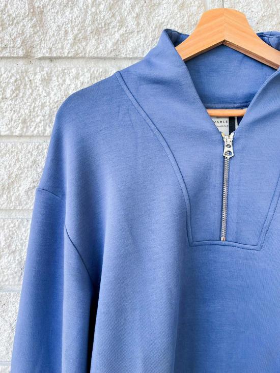  발리 스웨터 바를리 데이비슨 스웨트 탑 비주 블루 - VARLEY