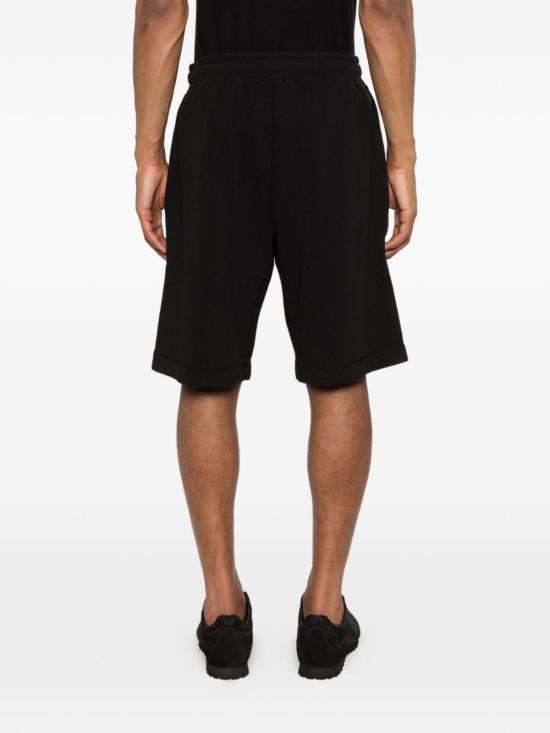  씨피 컴퍼니 숏팬츠 C.P. 컴퍼니 면 조깅 버뮤다 반바지 블랙 - C.P. COMPANY