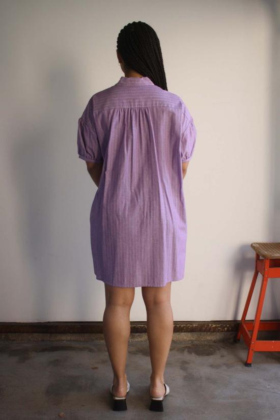  Myrtle 숏 원피스 머틀 키키 드레스 오키드 스트라이프 - OTHER BRANDS