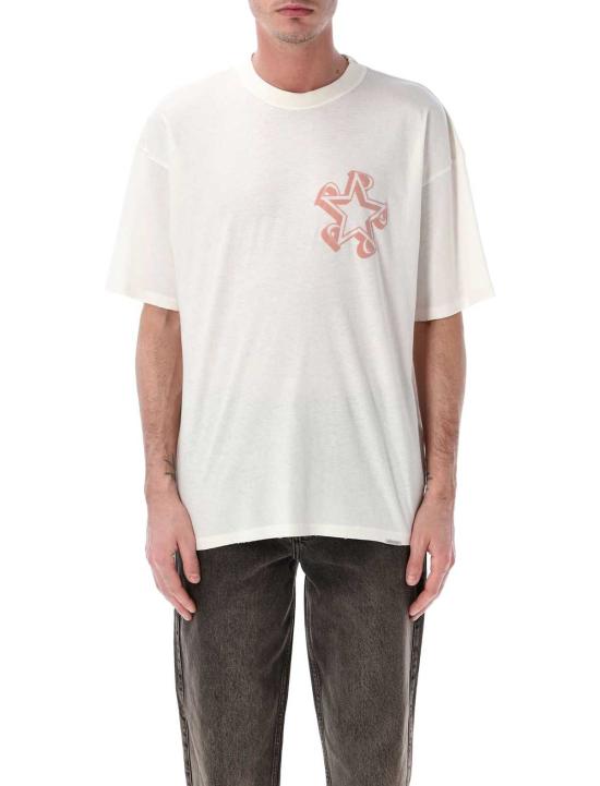  리프레젠트 탑 이니셜 스타 티셔츠 플랫 화이트