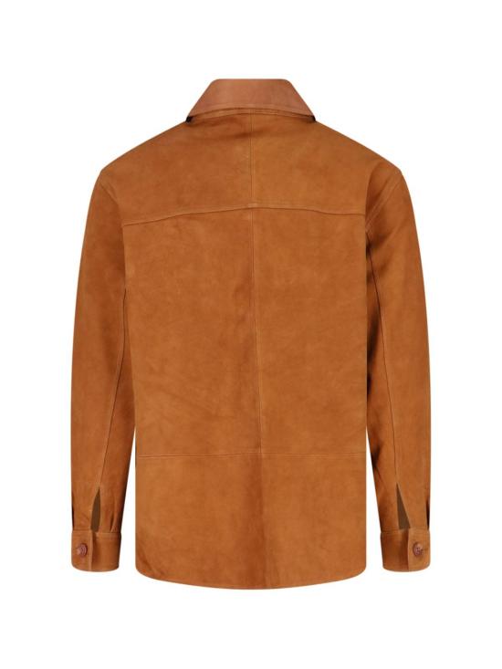  선플라워 탑 해바라기 스웨이드 셔츠 브라운 - SUNFLOWER