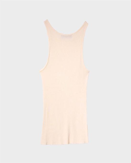  사야카 다비스 뉴욕 민소매 티셔츠 사야카 데이비스 뉴욕 립 탱크 피치 색상 - SAYAKA DAVIS NEW YORK