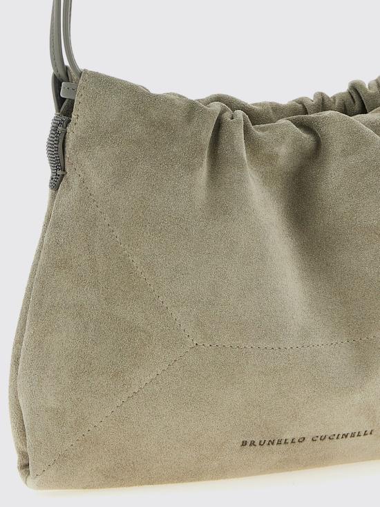 26SS 브루넬로 쿠치넬리 스웨이드 BC 듀오 파우치 백 MBDLD2808 C8850 Sand - BRUNELLO CUCINELLI
