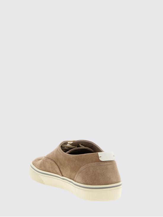 26SS 브루넬로 쿠치넬리 리버스 카프스킨 스니커즈 MZUPIGZ334 CMZ39 Beige - BRUNELLO CUCINELLI