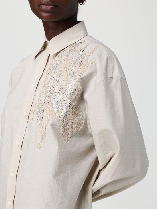 26SS 브루넬로 쿠치넬리 셔츠 M0F79RJ926 C9593 Beige - BRUNELLO CUCINELLI