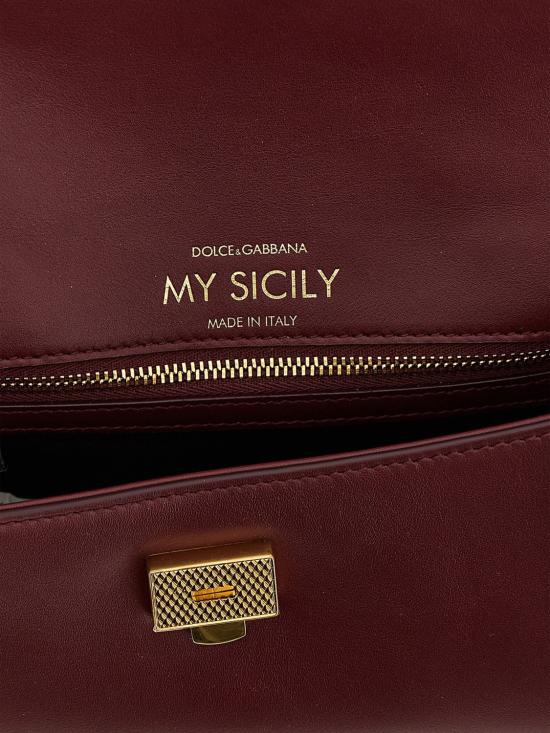 26SS 돌체앤가바나 마이 시실리 핸드백 BB7864B7321 80346 Burgundy - DOLCE & GABBANA
