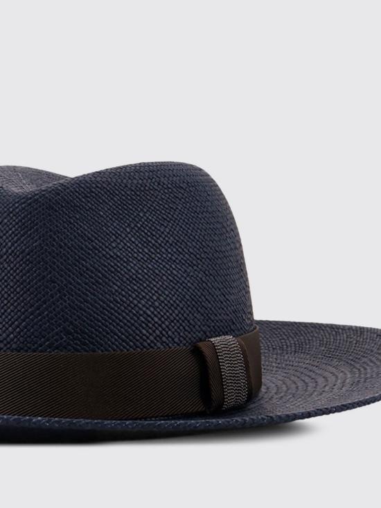 26SS 브루넬로 쿠치넬리 모자 MCAP90019 CES66 Blue - BRUNELLO CUCINELLI