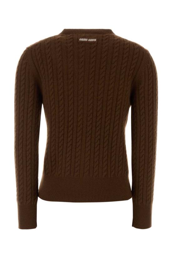  미우미우 가디건 브라운 캐시미어 - MIU MIU
